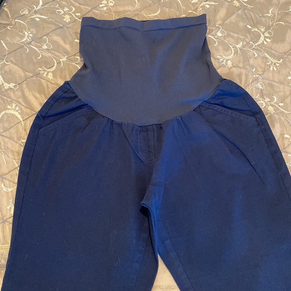 Bundle! - MOTHERHOOD MATERNITY Pants, bundle of 2, Size M, Blue and Black - Picture 2 of 7